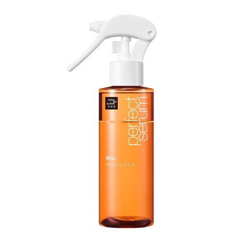 Mise En Scene Hair Mist by Perfect Serum | Non greasy Leave-In Conditioner for 2 Way Use, Golden Moroccan Argan Oil, Nourishing 7 Oils, Chemical-Free Formula, 5.07 Fl. Oz.(150ml)