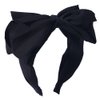 Bow HeadBands for Women Girls Big Bow Decor Hair Hoop ,Drnytunk Women Headbands Knotted Turban Headbands Top Knot Hair Band Bows Hair Accessories,Black