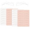 TgoBeauty 7 Pairs Brow Shapes Double Sided Design Eyebrow Spine 6 Nano stroke practice skin Silicone Practice Pad for Permanent Makeup Training (White Skin-1pc)