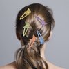 Butterfly Snap Hair Clips Set 6 Pieces Hair Clips for Girls Colorful Metal Clips for Thin Hair No Slip Hair Clip Girls Butterfly Hair Clips