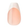 KISS imPRESS No Glue Mani Press-On Nails, French, Ideal', Light Neutral + White Tip French, Medium Size, Coffin Shape, Includes 30 Nails, Prep Pad, Instructions Sheet, 1 Manicure Stick, 1 Mini File