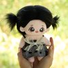 CALEMBOU Plush Doll, 20cm Cotton Doll with Skeleton, Cute Anime Plushies Soft Stuffed Dress Up Doll, Kawaii Plush Toys Rag Dolls with Doll Clothes Gift for Girls(Doll&Clothes-XiaoWanzhi-A)