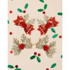 Christmas Hair Bows Reindeer Antlers Hair Clips Holiday Hair Bows for Girls Cute Christmas Hair Accessories for Women