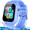 OVV Kids Waterproof Smart Watch with 26 Games 1.44'' Touchscreen HD Camera Pedometer Recorder Music Player Alarm Clock Calculator Educational Wrist Watch for Age 3-10 Girl Boy Learning Toy (blue)