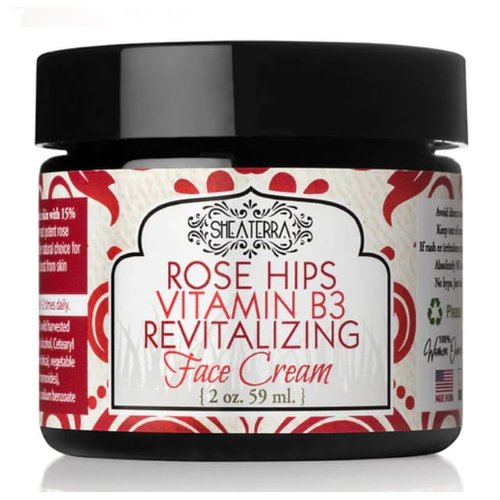 Shea Terra Rose Hips Vitamin B3 Revitalizing Face Cream - 2 Ounce