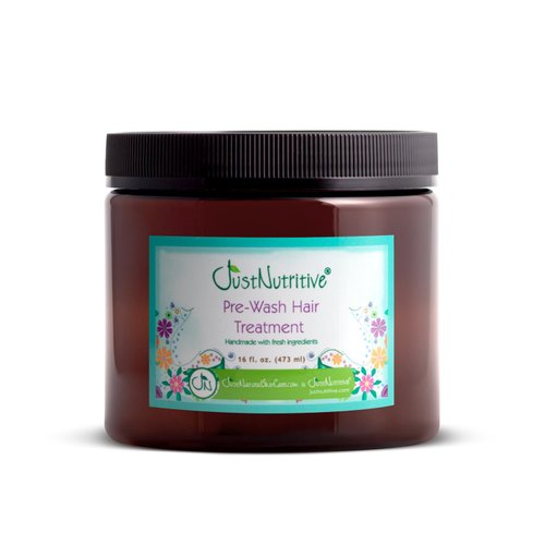 Pre Wash Hair Treatment | Pre Poo Hair Treatment for Men and Woman | Pre Shampoo for Natural Hair | Conditioning Pre Treatment for Dry Hair | Just Nutritive | 16 Fl Oz