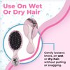 Wet Brush Squirt Detangler Hair Brushes, Dusty Rose - Mini Detangling Comb with Ultra-Soft IntelliFlex Bristles Glide Through Tangles with Ease - Pain-Free Hair Accessories for All Hair Types