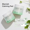 Blemish Calming Toner Pads Korean - Facial Cotton Toner Pad with Madecassoside, Cica, Niacinamide, Hyaluronic Acid to Redness Relief, Exfoliate Hydrate for Sensitive Skin - 180 + Extra 5mL