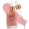 MEICOLY Face Body Glitter,Drop Glitter Body Shimmer Oil,Hydrating Glitter Liquid Highlighter Makeup,Natural Sparkly Body Oil,Dewy Face Glow,03 Rose Gold