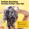 Dark Brown Hair Dye Shampoo for Gray Hair Coverage and Color Control - Herbal 3 in 1 for Men/Women, Ammonia-Free