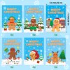 Unbess 24Pcs Merry Christmas Gingerbread Man Coloring Book - Xmas Color-in Pages Booklet Art Drawing Party Favors Holiday Gifts Home School Classroom Activity Supplies for Kids