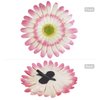 Lawie 18 Pack Fake Artificial Silk Gerbera Daisy Flower Sunflower Daisies Hair Clips Barrettes Clamp Clasps Bow With Alligator Brooch Pin Tropical Hair Pieces Accessories African Holiday Wedding Party