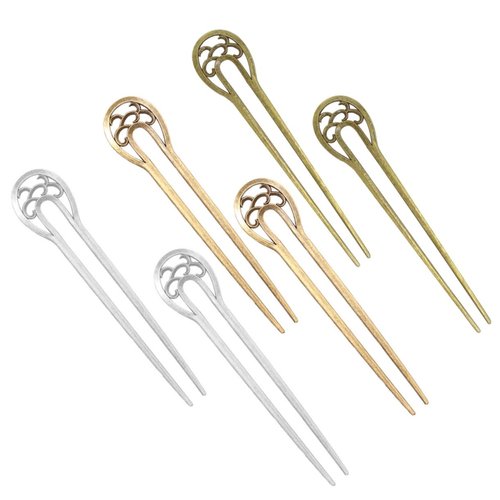 Beatifufu 6Pcs Retro U Hairpins Decorative Hair Clips for Women Vintage Style Hair Accessories fo...