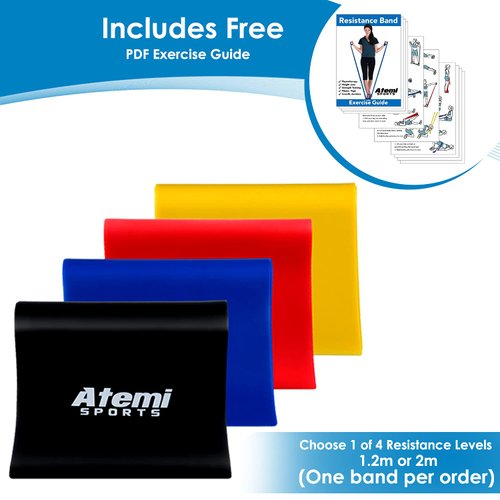 Exercise Bands for Physical Therapy | Resistance Band for Fitness, Yoga, Pilates | Long Resistance Bands for Working Out | Elastic Band for Exercise | Stretch Band