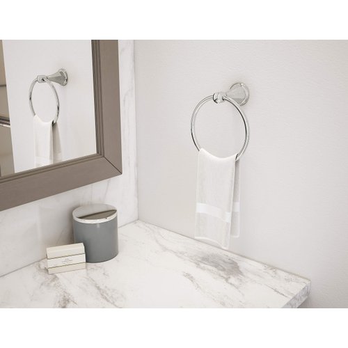 Symmons 453TR Canterbury Wall-Mounted Towel Ring in Polished Chrome