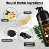Dark Brown Hair Dye Shampoo 3 in 1 Shampoo para canas mujer Hair Color Shampoo for Gray Hair Coverage for Women Men, Semi-Permanent Natural Hair Dye Shampoo