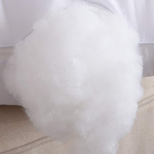 COSNIGHT 2.2 LB / 35.3 Ounce Premium Polyester Fiber Fill for Re-Stuffing Pillows, Quilts, Paddings, Pouf, Stuff Toys,Fiberfill, Stuffing, Machine Washable，White