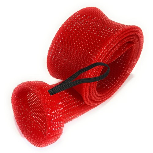 Reaction Tackle Fishing Rod Socks - Fishing Pole Sleeves and Covers for Baitcasting Rods, Spinning Rods Red (Point-XL Spin-8)