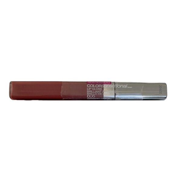 Color Sensational Lip Gloss 605 Cranberry Cocktail 0.23 fl oz ~ Rich Cranberry Shine with Hydrating Finish