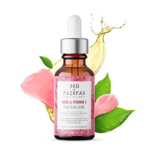 3rd + Fairfax Beauty Rose & Vitamin E Facial Oil - 2oz
