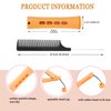 60pcs Perm Rods Set for Natural Hair Cold Wave Rods Hair Rollers for Women Hair Curling Rods for Long Medium short Hair Curler Styling DIY Hairdressing Tools（Orange）