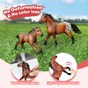 KIDBEST Horse Stable Playset, Horse Toys Set for Girls and Boys with Rider, Farm Animal Figurines Barn Toys, Pretend Play Toys for Kids 3-5 6 7 8-10 Birthday Gifts