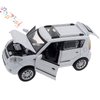 Toy Cars Diecast Car Models KIA Soul Model Cars,Pull Back Cars,Car Toy with Sound and Light for 3+ Year Old Boys(White)