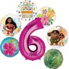 Moana 6th Birthday Party Supplies 7pc Balloon Bouquet Decorations