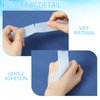 Nuanchu 6 Rolls Removal Silicone Blue Tape Reusable Adhesive Waterproof Silicone Tape(1 Inch x 3.9 Yards)