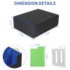 STYLIFING Card Storage Box for Trading Cards, 1800+ MTG Deck Box with Card Supporters & Divider Tabs, PU Leather Magnetic Closure Card Deck Case Fit for YuGiOh, TCG and Sport Cards (Black & Blue)