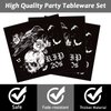 gisgfim 30th Birthday Party Supplies Tableware Set for 24 Guests Death To My Twenties Birthday Party Paper Plates Napkins Disposable Black Rip To My 20s Decorations Favors for Funeral My Youth Party