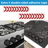 Stove Knob Covers for Child Safety - 5 Pack Babepai Upgraded Double-Key Design Universal Size Baby Safety Gas Oven Knob Covers Stove Guard Baby Proofing
