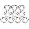 10 Pcs Modern Gold Chain Hair Tie with Dubble strands Elastic Hair Accessories Hair Ropes Fashion Headbands Ponytail Holders Hair Rings Hairband for Girl Lady Color Random (Silver)