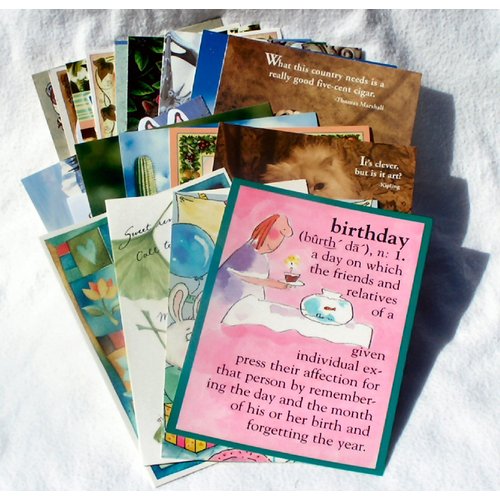 20 Count Assorted Greeting Cards and Envelopes - All Occasion
