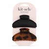 Kitsch Medium Claw Clips, Medium Hair Clips for Women, Stylish Hair Claw Clips for Thick Hair & Thin Hair, Cute Medium Hair Clip & Claw Clip for Teen Girls, Hair Accessories, 2pc set