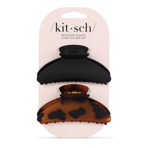 Kitsch Medium Claw Clips, Medium Hair Clips for Women, Stylish Hair Claw Clips for Thick Hair & Thin Hair, Cute Medium Hair Clip & Claw Clip for Teen Girls, Hair Accessories, 2pc set