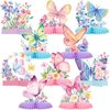 10 Pieces Butterfly Centerpieces for Tables Butterfly Birthday Party Decorations Butterfly Honeycomb Table Centerpiece Butterfly Theme Party Supplies for Birthday Baby Shower Party Decor