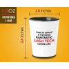 Flairy Land Appreciation Shot Glass 1.5oz - Funtastick Lash Tech Looks - Funny Work Promotion Gift Lash Tech Girly Mascara Eyelashes Makeup Lover Esthetician