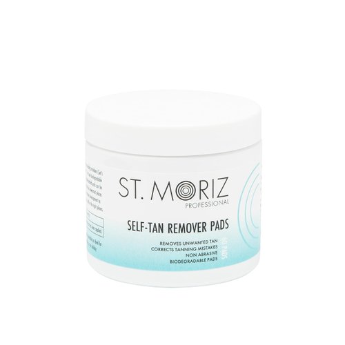 St Moriz Professional Self Tan Remover Pads - Removes Self Tanner Instantly - Fix Tanning Mistakes - Rapid Self Tan Eraser - Gentle on Skin - Dermatologically Tested - Vegan - 60 Pads