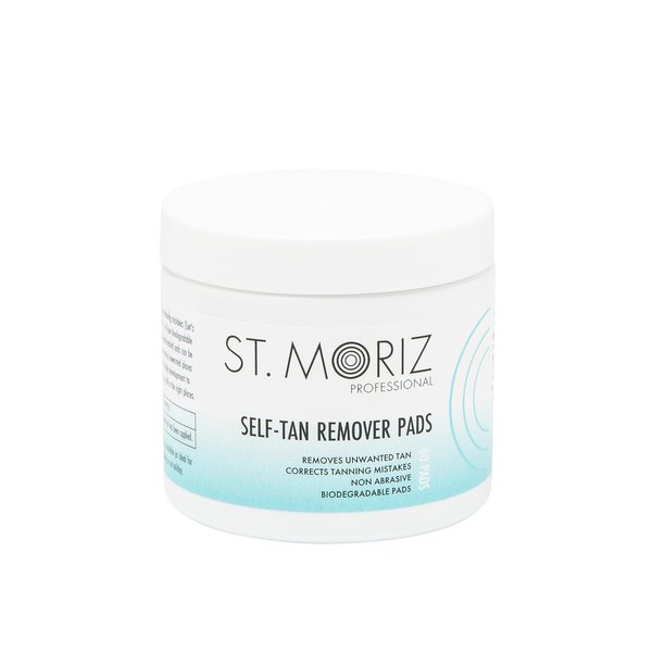 St Moriz Professional Self Tan Remover Pads - Removes Self Tanner Instantly - Fix Tanning Mistakes - Rapid Self Tan Eraser - Gentle on Skin - Dermatologically Tested - Vegan - 60 Pads