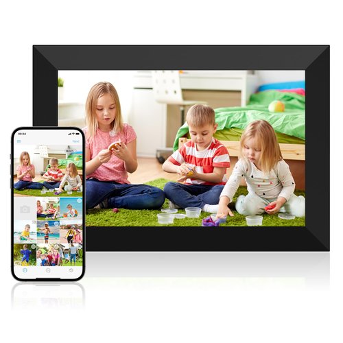 Dasfiwo Digital Picture Frame 10.1 Inch Smart WiFi Digital Photo Frame 1280 * 800 HD IPS Touch Screen,Auto Rotation,Share Photos Or Videos for Via Free APP