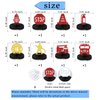 KEWUFD 8PCS Firetruck Honeycomb Centerpiece Birthday Table Decorations Funny Firetruck Birthday Party Decorations Baby Shower Birthday Party Table Decor For Kids Supplies