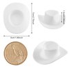 Zhanmai 40 Pieces Plastic Mini Cowboy Hat Cowgirl Hat for Crafts Western Hat Miniature Cute Doll Hat Tiny Party Hat Doll Party Accessories for Shooters Pretend Play Dollhouse Decorations(White)