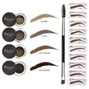 Eyebrow Stamp Stencil Kit Eyebrow Pomade Waterproof Eye Brow Stamping Kit Brow Stamp Trio Kit 10 Eyebrow Stencils With Dual Ended Brow Brush Perfect Natural Brow Pomade Eyebrow Kit Light Brown