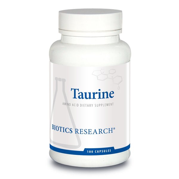 Biotics Research Taurine – 500 mg Taurine, Amino Acid, Brain Health, Cardiovascular Health, Antioxidant. 100 Capsules.
