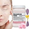 Ouhans Jelly Mask Powder for Facials Care,Rose Petals Gel Jelly Face Mask,Professional Peel off Rubber Mask,Hydrating Jelly Mask,DIY Spa Mask with Double-ended Silicone Brush,23 Fl Oz
