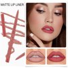 LuckNest Lip Liner Set - 12 Colors Velvet Slim High Pigmented Makeup Lip Liners Waterproof Long LastingNon-marking Matt Velvet Lipstick Pen for Daily/Travel/Party/Work