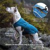 Kurgo Dog Jacket, Reversible Winter Jacket for Dogs, Pet Coat for Hiking, Water Resistant, Reflective, Lightweight, Wear with Harness, Athletic, Loft Jacket (Liberty Floral, XS)