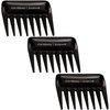 Jon Renau Wide Tooth Comb - Detangling Comb For Synthetic, HD Fiber & Human Hair (3-Pack)