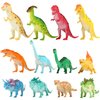 Dinosaur Figure, 7 Inch Jumbo Dinosaur Toy Playset(12 Pack), Safe Material Assorted Realistic Dinosaur,Yeonha Toys Vinyl Plastic Dino Dinosaur Set Party Favors Toys for Kids Boys Toddler Educational